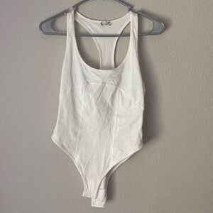 Free people bodysuit - white - size small
